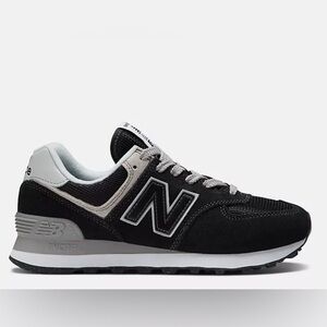 New Balance Women's 574 Classic Sneakers Sz 9.5 Black Grey